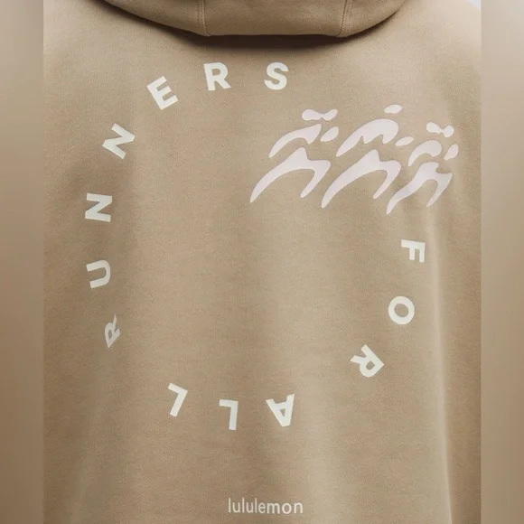 Lululemon Steady State Pullover Hoodie Run Graphic -  Sheer Oak Tan, Size S - Picture 8 of 8